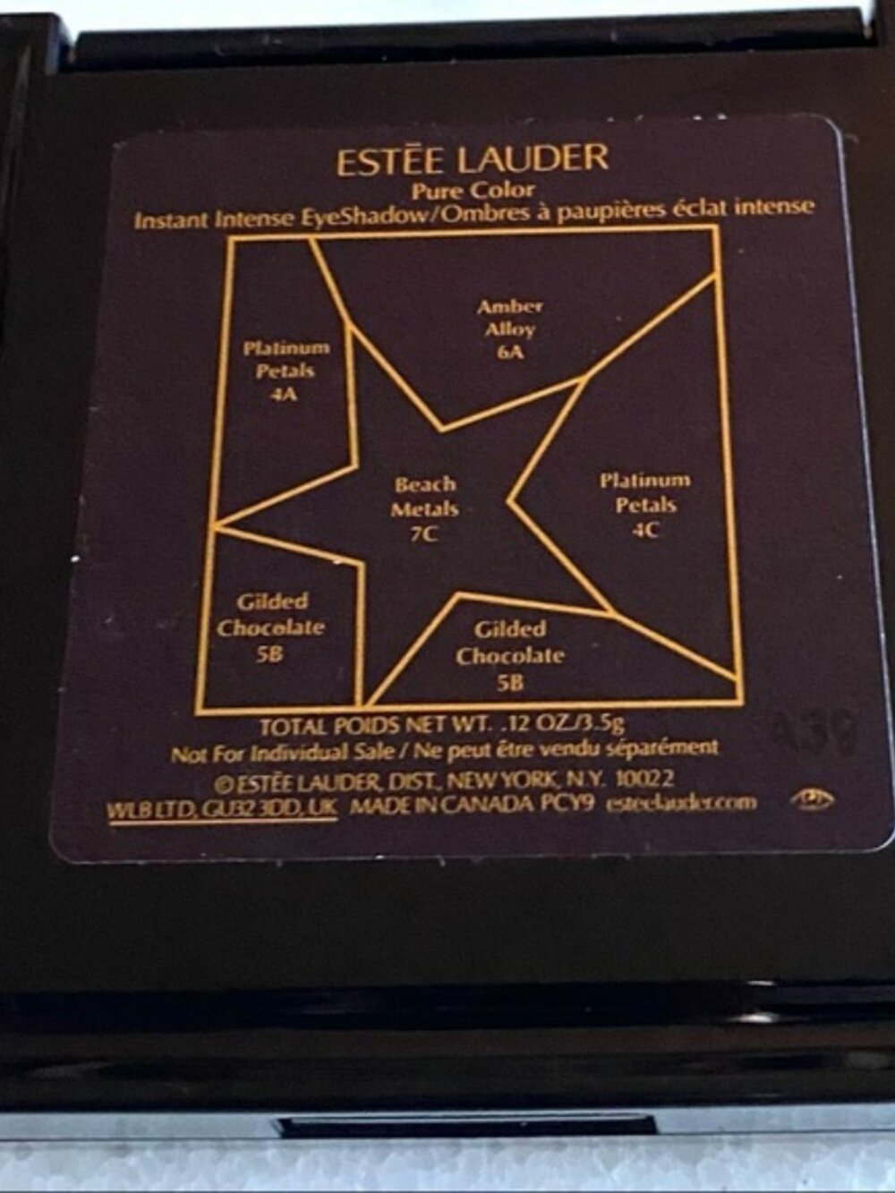 Estee Lauder Pure Color Instant Intense Eyeshadow Palette Amber Alloy - Picture 3 of 3